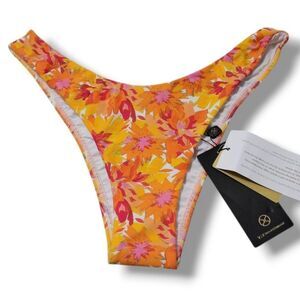 New VIX Bikini Bottom Size Large Vix Lowana Mustard Giulia Bikini Bottom Floral
